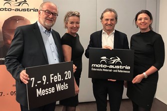 Premiere der moto-austria - Österreichs Motorrad- und Rollermesse