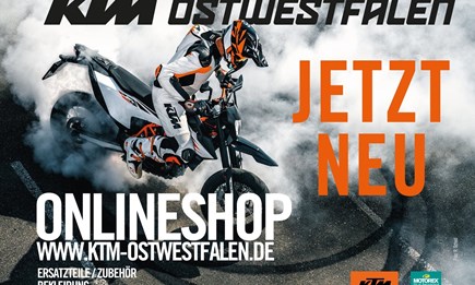 NEU >>> Unser Onlineshop - KTM Ostwestfalen <<< NEU