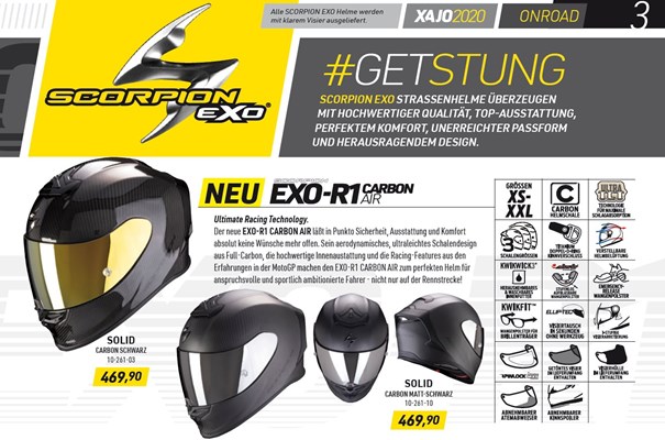 Der XAJO (Scorpion) Katalog zum downloaden