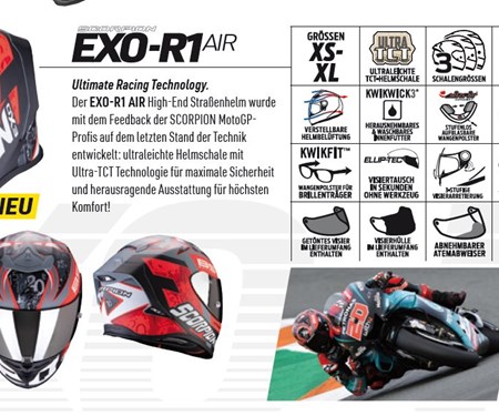 DER NEUE  SCORPION EXO-R1Air FABIO REPLICA  DER NEUE  SCORPION EXO-R1Air FABIO REPLICA