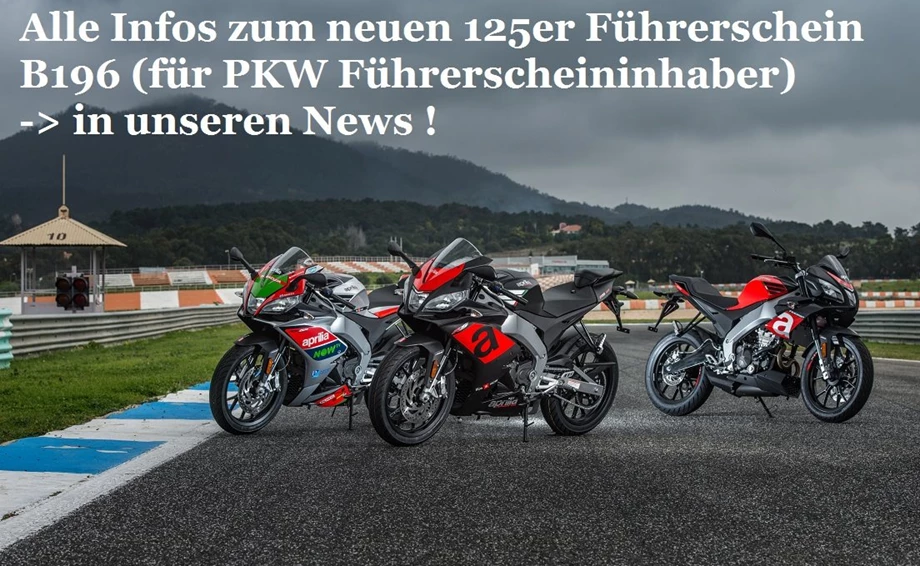 Neue 125er Fahrerlaubnis B196 für PKW-Führerscheininhaber Bild 1: Neue 125er Fahrerlaubnis B196 für PKW-Führerscheininhaber