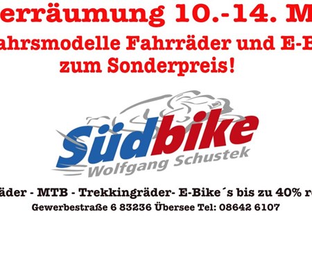 Wir räumen unser Fahrrad- und E-Bike-Lager