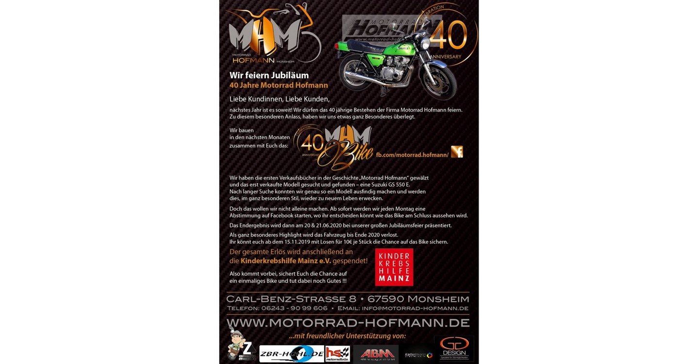 40th Anniversary MHM Bike