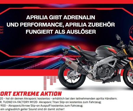 aprilia a-Days Sport Extreme Aktion aprilia a-Days Sport Extreme Aktion