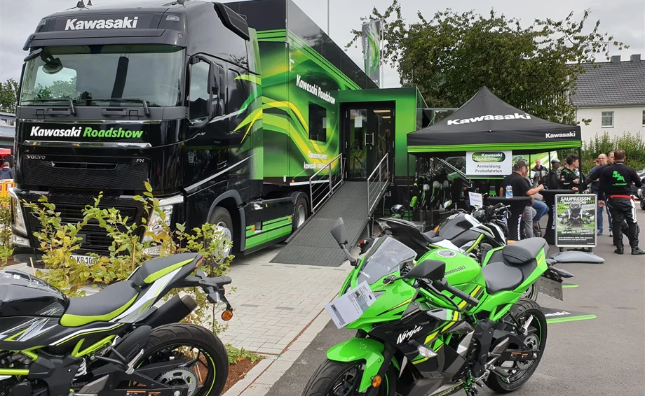KAWASAKI Roadshow am 23.05.2020 - Bildershow Bild 1: KAWASAKI Roadshow am 23.05.2020 - Bildershow