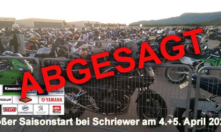 Saisoneröffnung abgesagt!