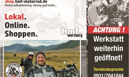 Neues von hmf - Werkstatt offen / Verkauf nur per Telefon & Mail