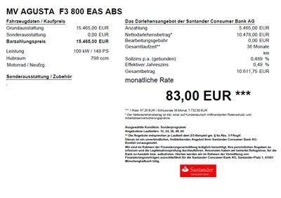 Im Juni bietet das A.T.T.-Team für alle MV Agusta Bikes die Heiße Finanzierung ab 0,49% Effekt.Jahresz. der Santander Consumer Bank AG an! - Bild 8