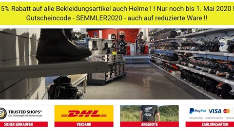 Honda Semmler - Bekleidungsaktion 15% Aktion 