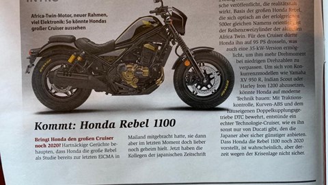 Gerüchte über eine Rebel 1100 !!! 
