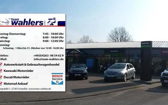 DONNERSTAG, 4. JUNI 2020 VON 14:00 BIS 19:00 Kawasaki Roadshow bei Team Wahlers Team Wahlers - Bild 6