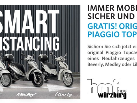 Piaggio Roller Promotion - gratis Zubehör für 50, 125, 350 ccm Roller