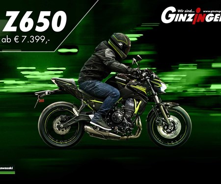 Kawasaki Z650 ab €7.399,- Kawasaki Z650 ab €7.399,-
