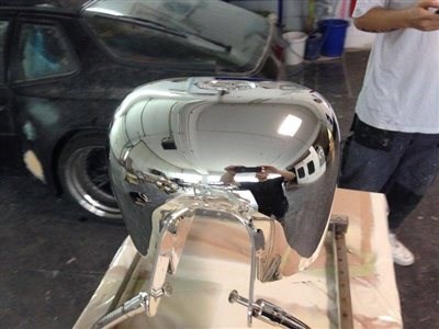 neues Nano Beschichtungsverfahren Chrom/Farbig für Motorradteile, Felgen etc - Bild 2