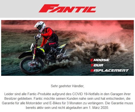 Garantieverlängerung Fantic