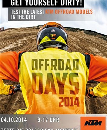 KTM Offroad Days 2014 Wir veranstalten zusammen mit unseren steirischen Händlerkollegen die "KTM Offroad Days 2014"! Unsere Kunden haben hier am Off ... Weiter >>