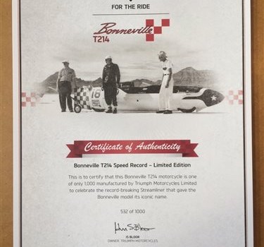 Triumph Bonneville T214 SE - Bild 6 Triumph Bonneville T214 SE - Bild 6