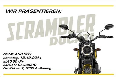 Österreich Premiere Ducati Scrambler - Bild 1 Österreich Premiere Ducati Scrambler - Bild 1