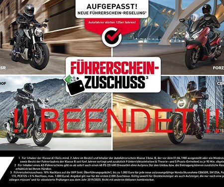 Honda Semmler - Führerschein Aktion beendet !! 