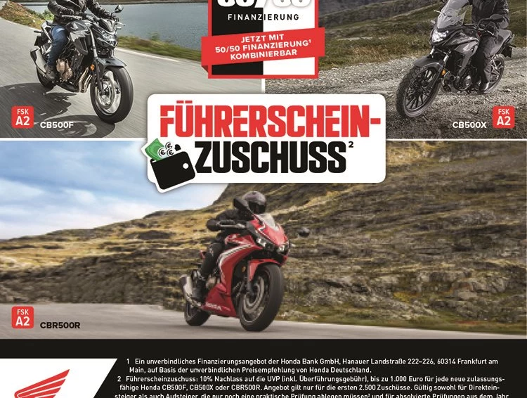 Honda Semmler - Führerschein Aktion Runde 2 Bild 1: Honda Semmler - Führerschein Aktion Runde 2