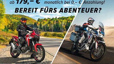 AfricaTwin ab 179,-€ monatlich + 1 Jahr Versischerung geschenkt