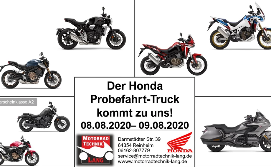 Honda Probefahrt Truck 08.08. & 09.08. - Die Fireblade 2020 ist mit dabei!!!  Bild 1: Honda Probefahrt Truck 08.08. & 09.08. - Die Fireblade 2020 ist mit dabei!!!