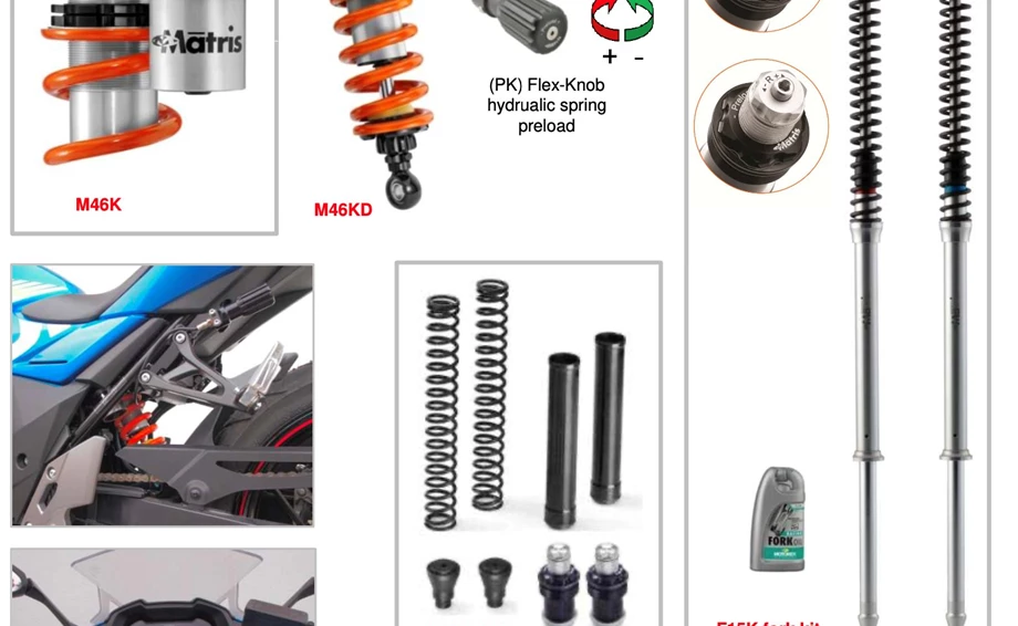 Suzuki GSX-S 1000 Katana und GSX 250R: Matris Fahrwerksoptimierungen erhältlich! Bild 2: Suzuki GSX-S 1000 Katana und GSX 250R: Matris Fahrwerksoptimierungen erhältlich!