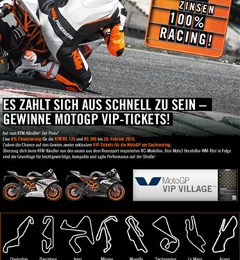 0% ZINSEN. 100% RACING