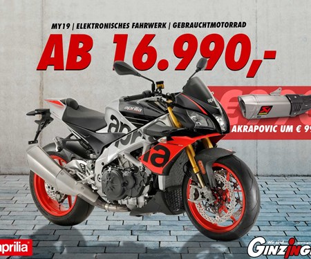 Aprilia V4 Tuono Factory ab € 16.990.- Aprilia V4 Tuono Factory ab € 16.990.-
