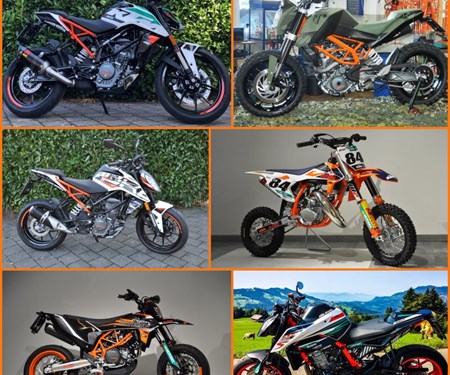 Pimp my Motobike !! Individuelle Umbauten bei uns möglich !! KTM & Husky Pimp my Motobike !! Individuelle Umbauten bei uns möglich !! KTM & Husky