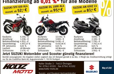 Finanzierung mit 0,01%