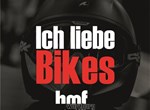 Bald erhältlich: hmf "Ich liebe Bikes" Sticker 2015