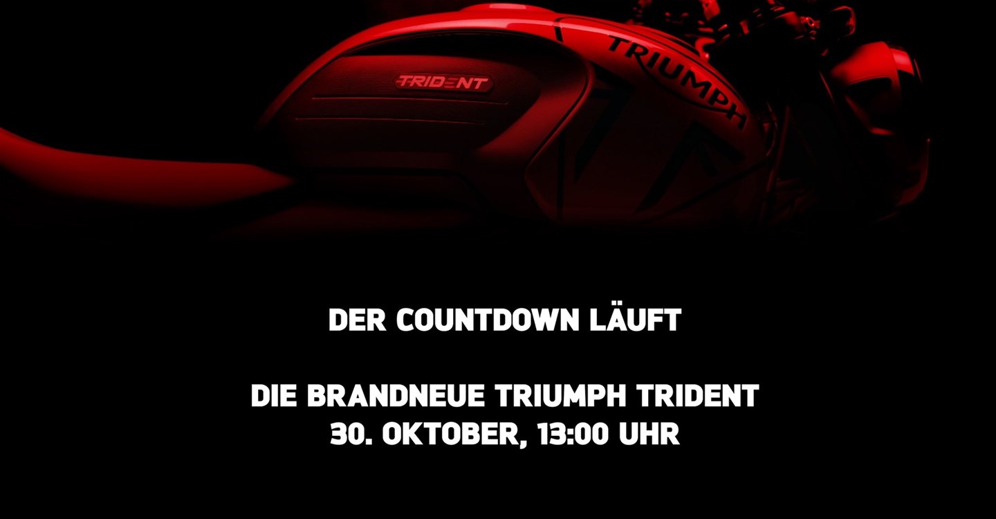 30. Oktober: TRIUMPH Trident - Online-Live-Präsentation