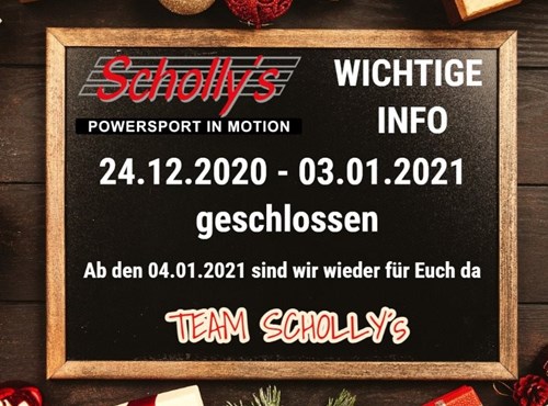 Unser Weihnachtsöffnungszeiten bzw. Schließzeiten.