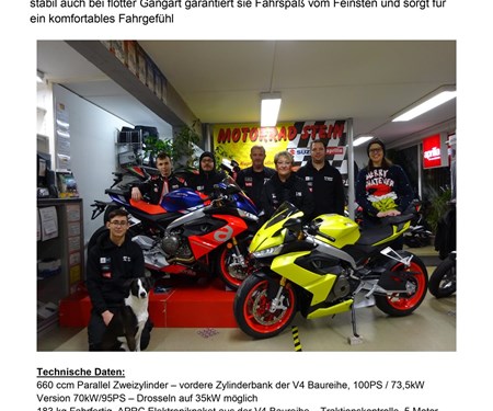 Aprilia RS660 ist da !