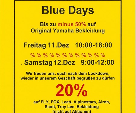 Blue Days Freitag 11.Dez und Samstag 12.Dez