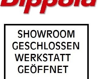 Showroom geschlossen - Werkstatt geöffnet