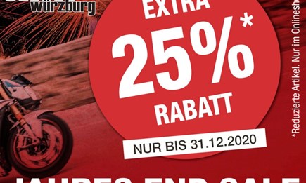 25% Aktion im Online Shop