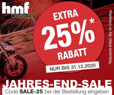 25% Aktion im Online Shop