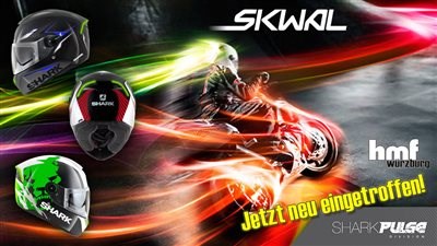 SHARK Skwal - der erste Helm mit Blink-LED zur Fahrsicherheit