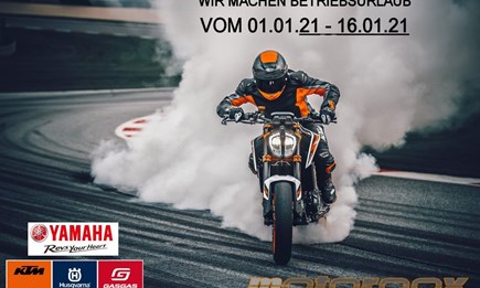 Betriebsurlaub Januar 2021