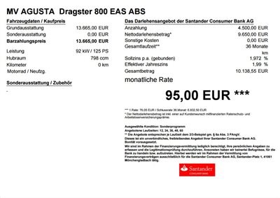 MV Agusta Finanzierungs - Angebote vom 15.03.2015-31.03.2015 in Zusammenarbeit mit der Santander Consumer Bank AG! - Bild 6