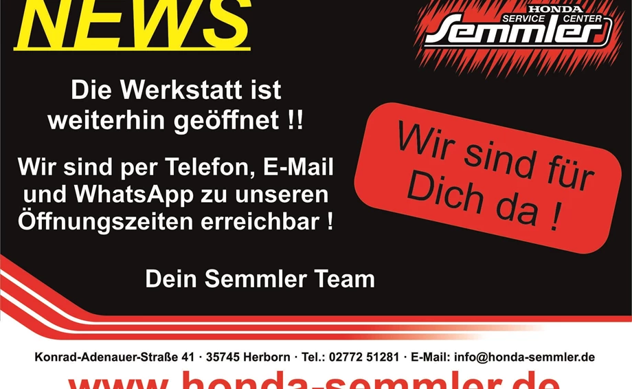 Honda Semmler - Lockdown 2.0 Bild 1: Honda Semmler - Lockdown 2.0