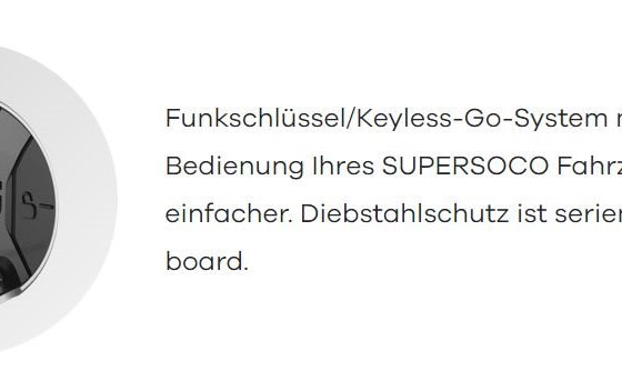 Super Soco TC Max 95Km//H Elektro Bike  fahrbar mit A1 B(196) zum sensationellen Preis/Leistzungsverhältnis - Bild 5