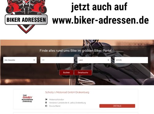 Team Scholly´s ist nun auch bei www.biker-adressen.de gelistet