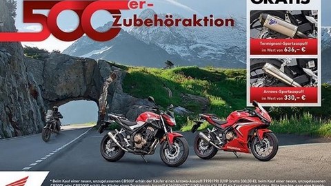 GRATIS Arrow Auspuff im Wert von 636 ,-€ zum Kauf einer CB500F '2020
