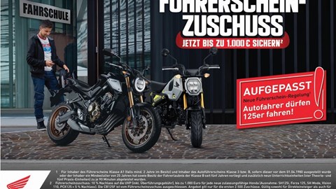 Führerscheinzuschuss 2021