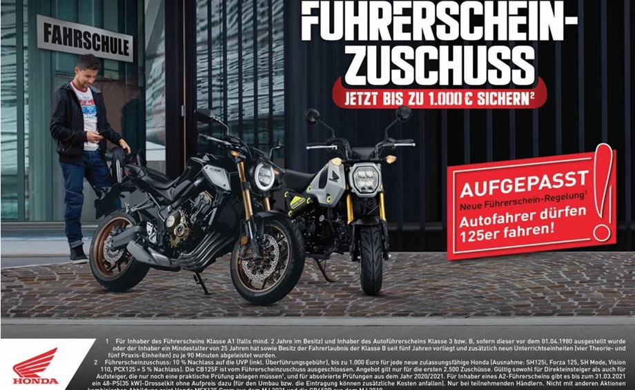 Führerscheinzuschuss 2021 Bild 1: Führerscheinzuschuss 2021