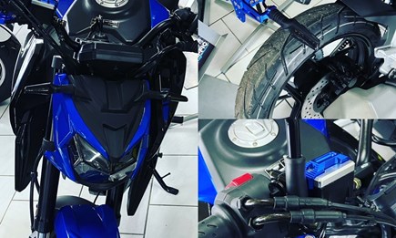 125er Umbau Streetfighter 125 Cool Blue Neufahrzeug 125ccm Naked