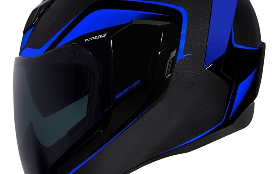 Icon Airflite ™ Helm Crosslink schwarz blau / hi-viz / rot - Bild 2